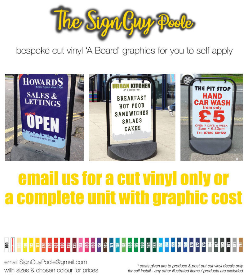 SignGuy Poole - Pavement Sign Graphics