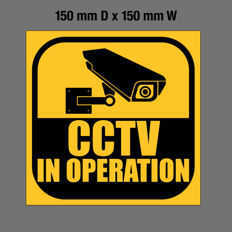 'CCTV Sign' Foamex Sign