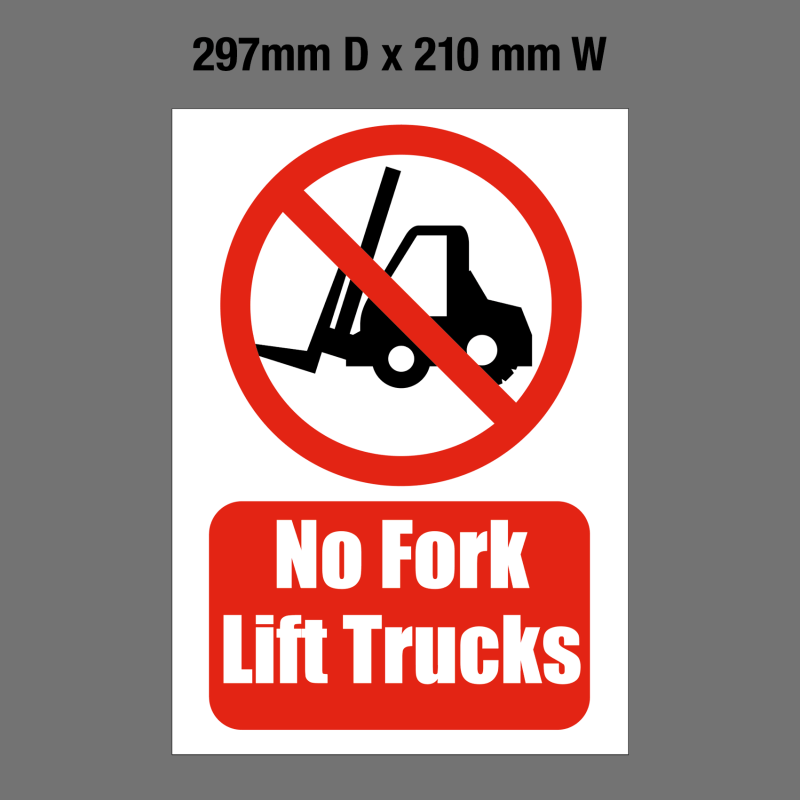 'Fork Lift Trucks' Foamex Sign